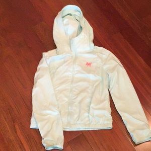 abercrombie kids blue windbreaker/rain jacket